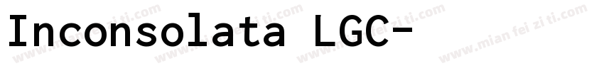 Inconsolata LGC字体转换